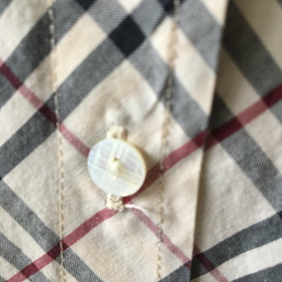 BURBERRY Short Sleeve Button Down Size 2 Toddler - Picture 6 of 8